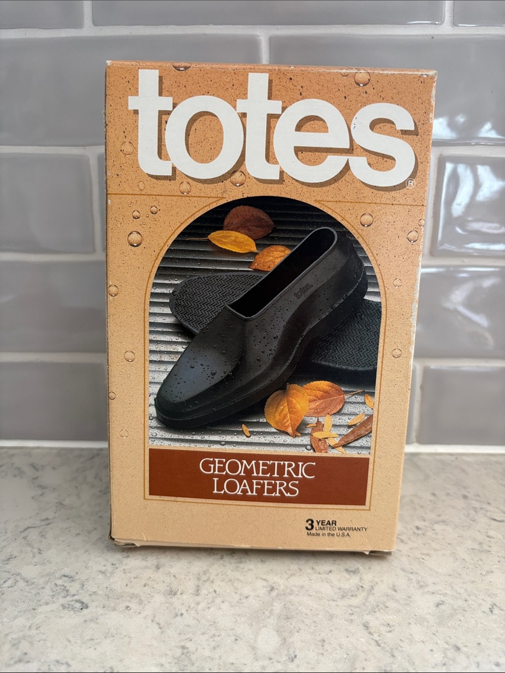 TOTES Men's Geometric Rubber Overshoe Loafer XL size 11-12